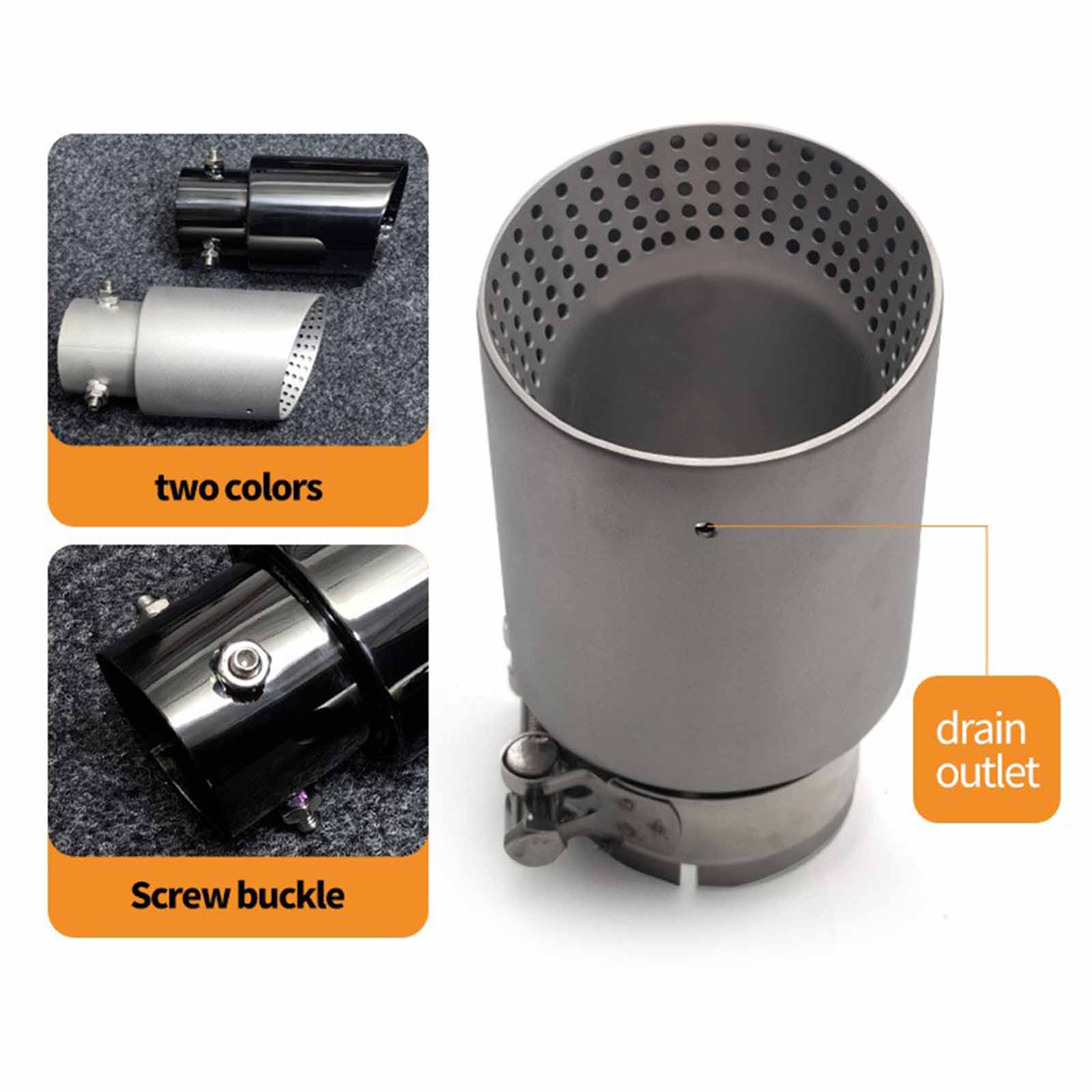 Mesh Stainless Strap - Universal stainless steel mesh Tips 80mm
