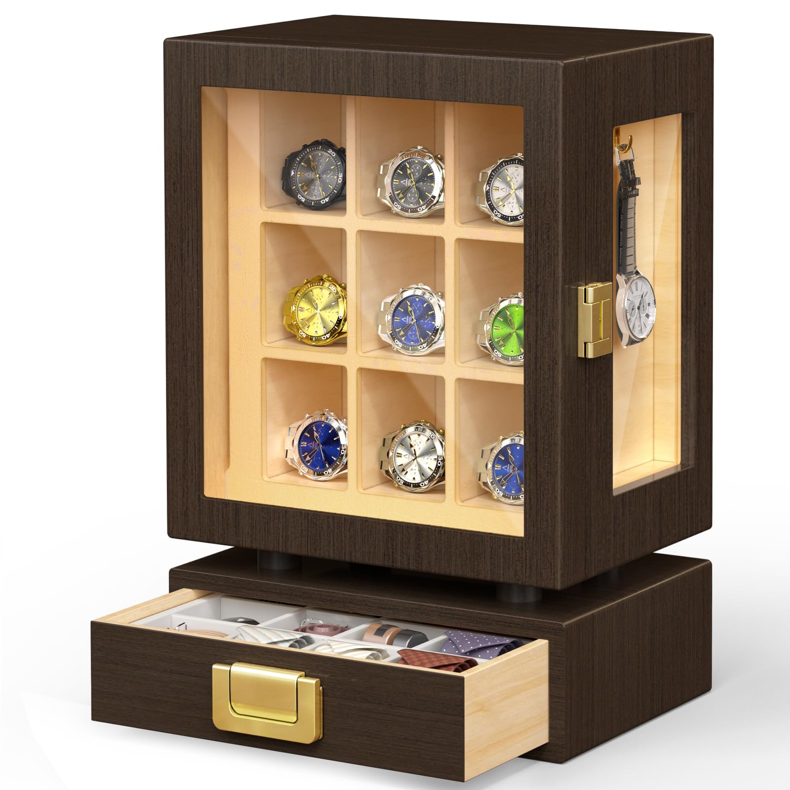 Watch S - Custom Rectangle Wooden Watch Storage Box