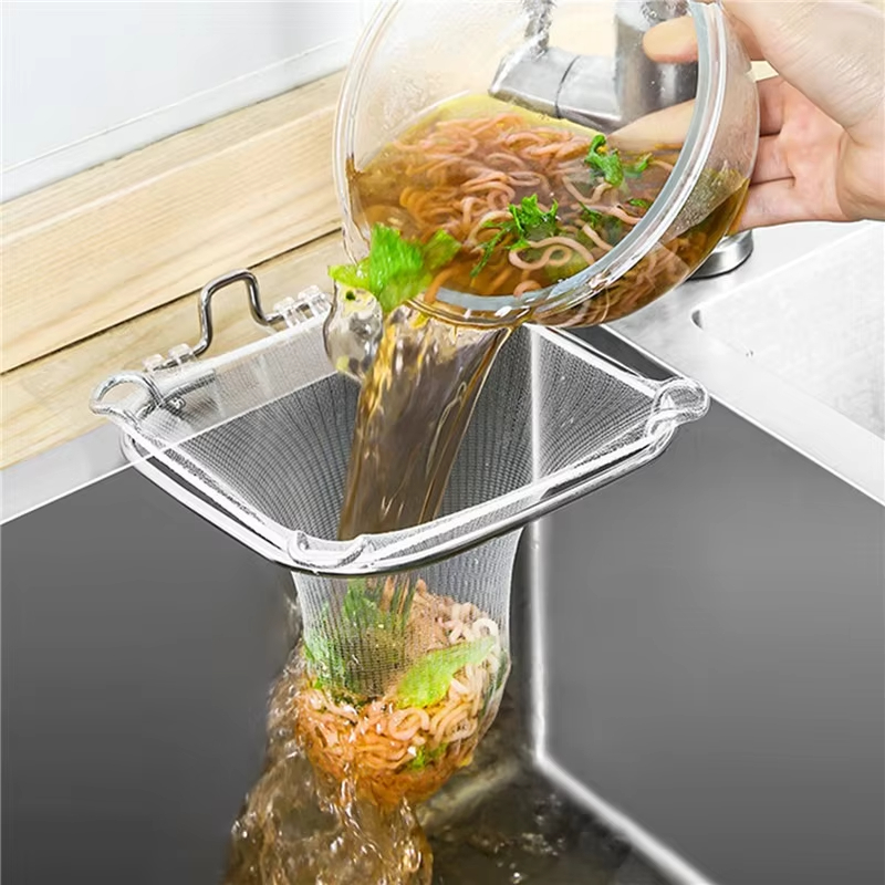Mesh Stainless Strap - 1/50Pcs Disposable Kitchen Sink FilterMesh Sewer