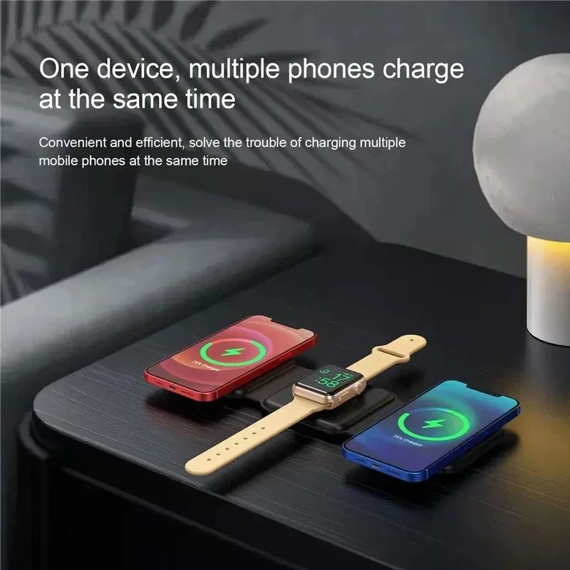 Smartwatch Watches For Iphone - 3 In 1 Magnetic Portable Wireless