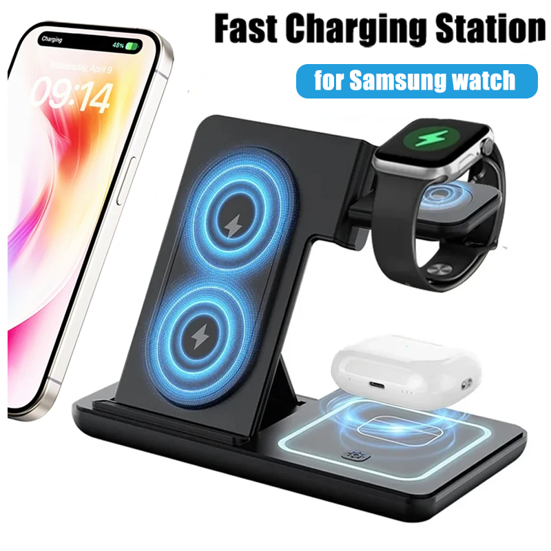 Smartwatch Watches For Iphone - 3 in 1 Foldable Wireless Charger