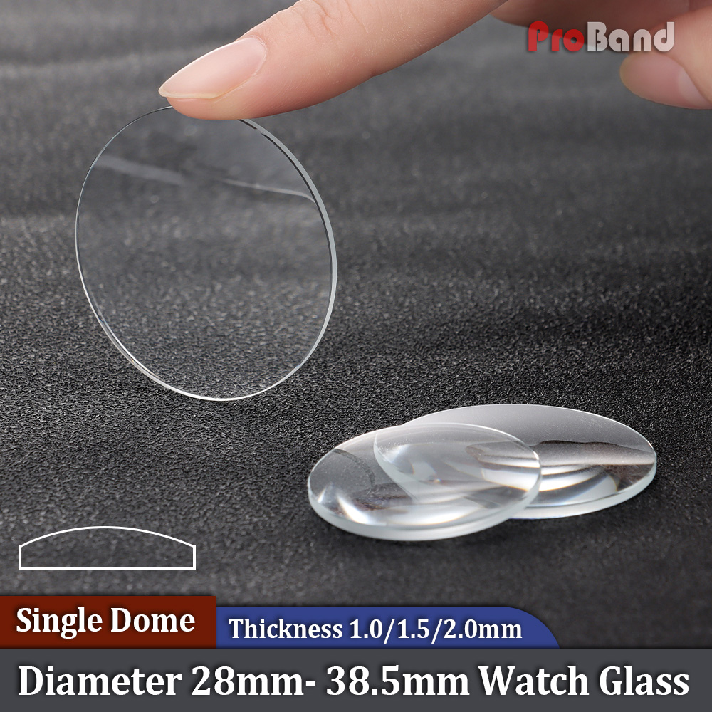 Watch Crystal Replacement - Single Dome Watch Glass Thickness 1.0/1.5/2.0mm