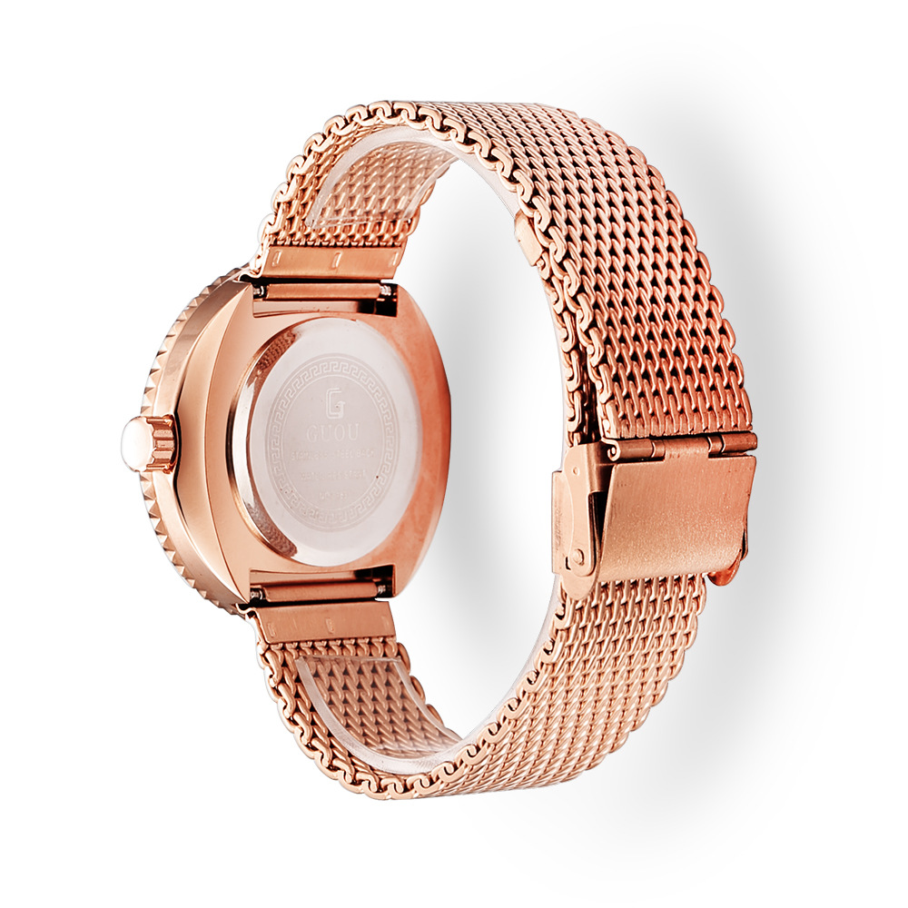 Guou Fashion Simple Mesh Retro - Mesh Stainless Strap recension och pris