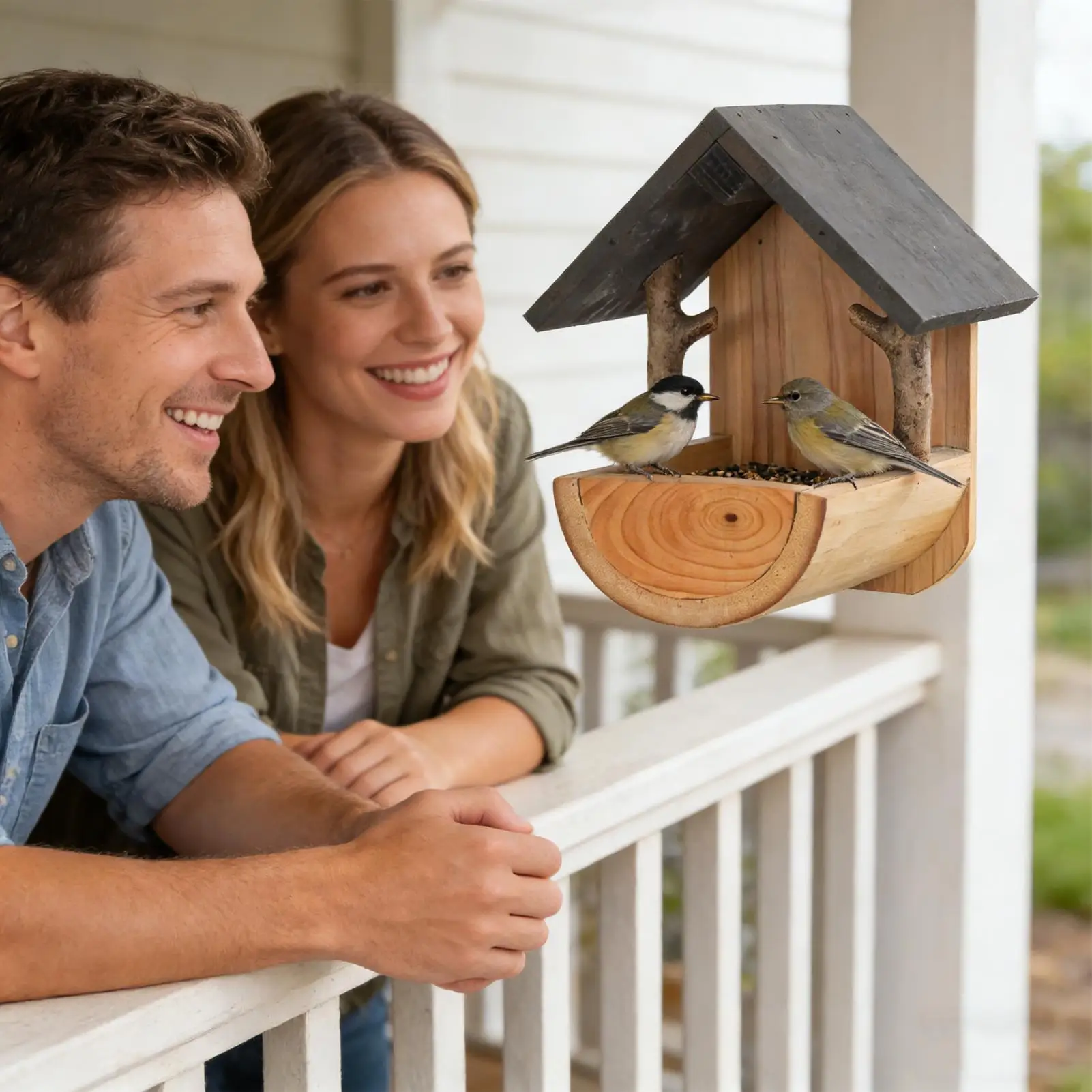 Wall Mount Wooden bird feeder  - Watch S recension och pris