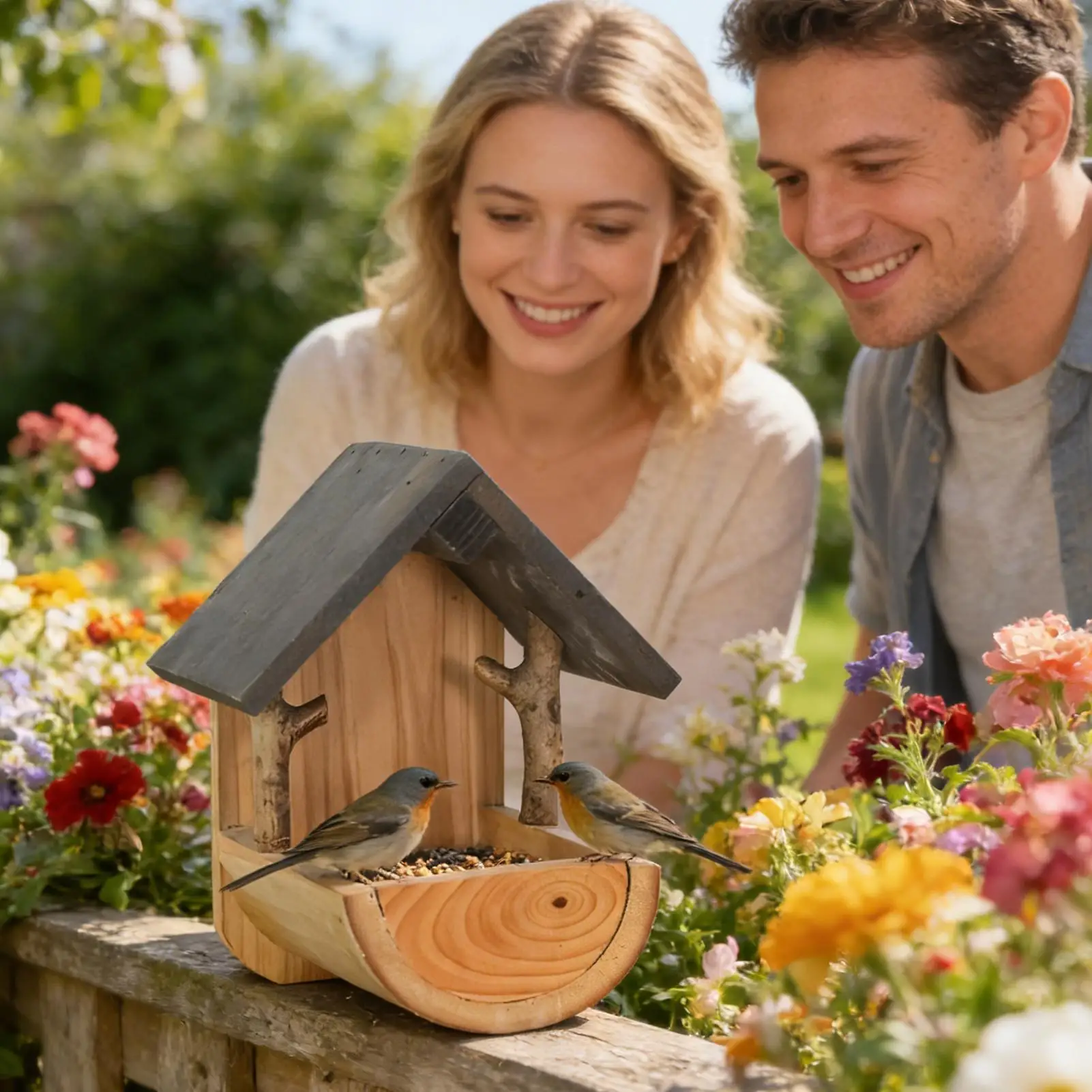 Wall Mount Wooden bird feeder  - Watch S recension och pris