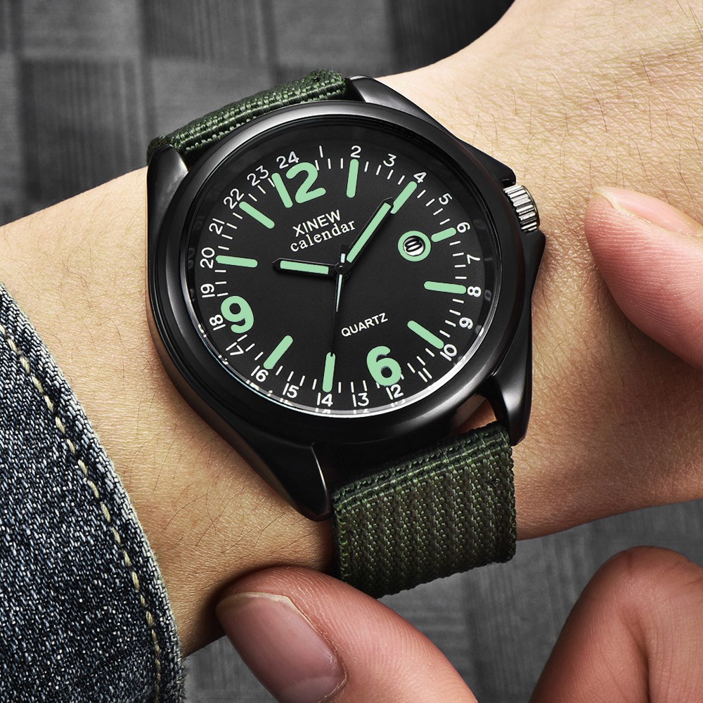 Military Mens Quartz Watch Bla - Smartwatch Watches For Men recension och pris