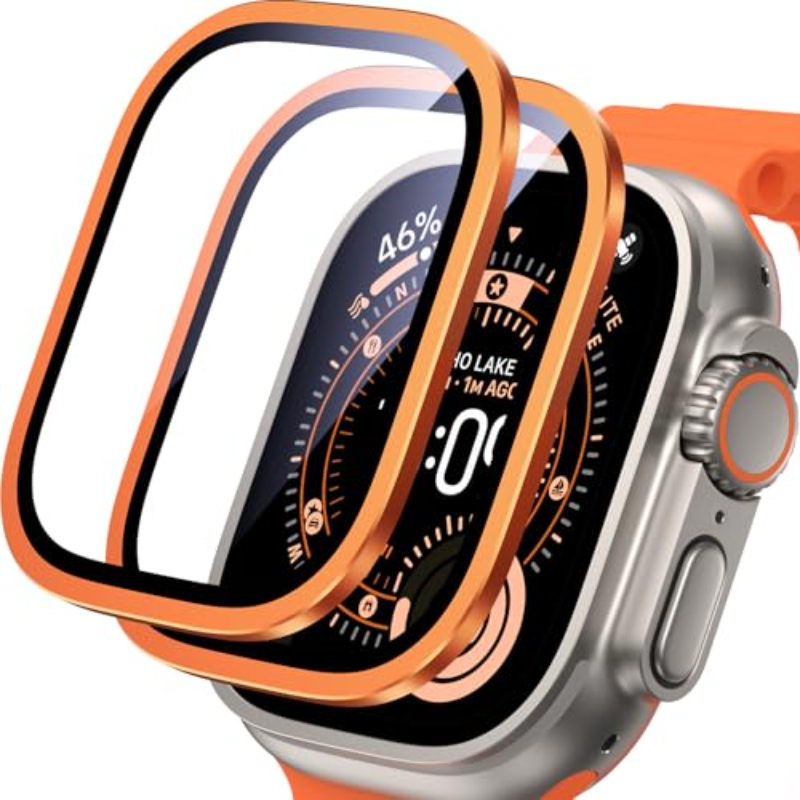 2PCS HD Metal Tempered Glass F - Smartwatch Watches For Men recension och pris