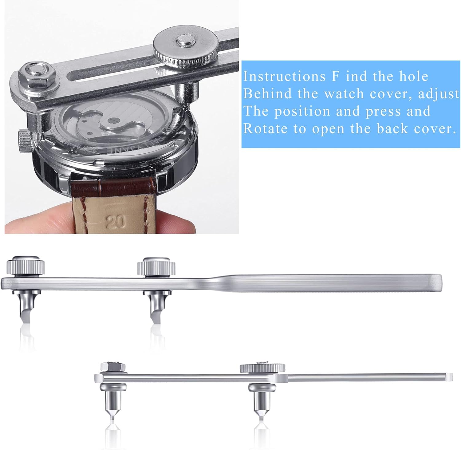 Watch Back Case Opener Kit  St - Case Back Opener recension och pris