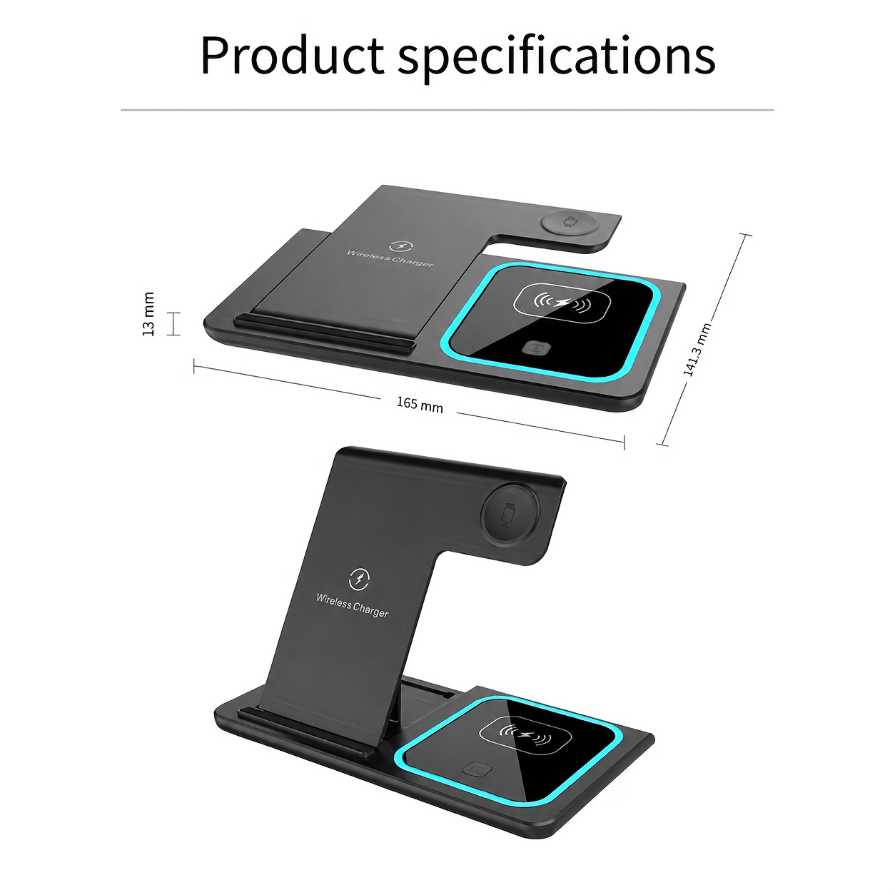 3-In-1 wireless charging stand - Smartwatch Watches For Iphone recension och pris