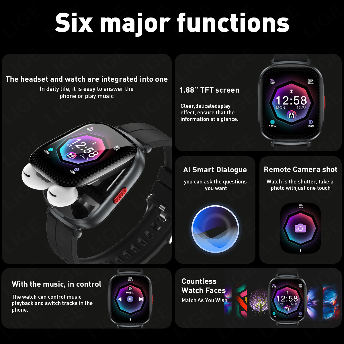 2 In 1 TWS Headset Smart Watch - Smartwatch Noise Watches recension och pris