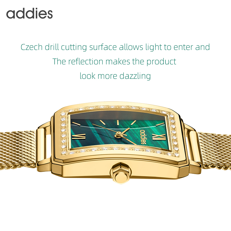 ADDIES Fashion Quartz Woman Wr - Mesh Stainless Strap recension och pris