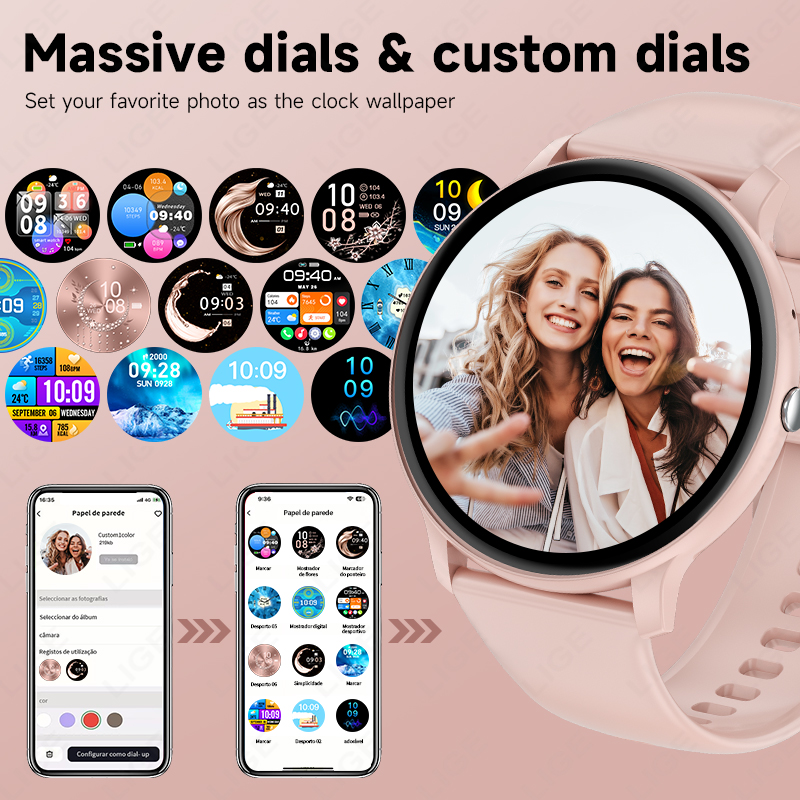 LIGE Smart Watch Women Men Blu - Watches Ladies Smartwatch recension och pris