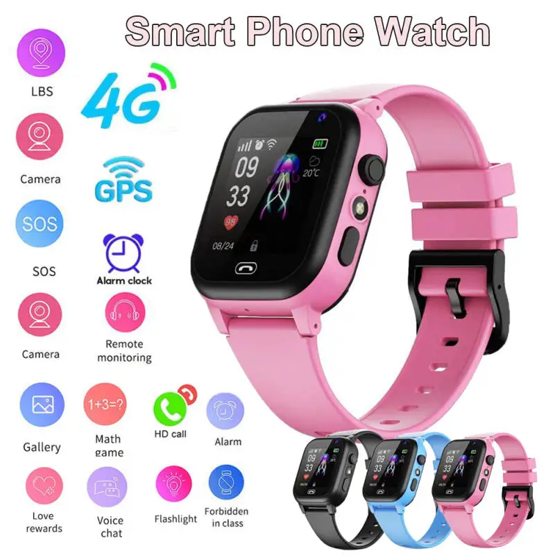 4G Kids Smart Watch SOS Call L - Smartwatch Digital Watches For Kids recension och pris
