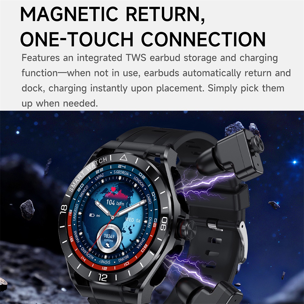 Smart Watch 2 In 1 Blue Tooth  - Smartwatch Noise Watches recension och pris