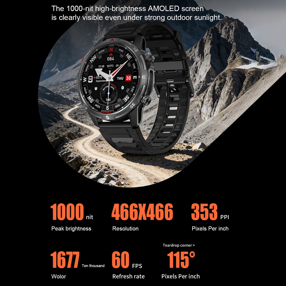 DTG10 Smartwatch 1.43'' AMOLED - Heart Rate Gps Watch recension och pris