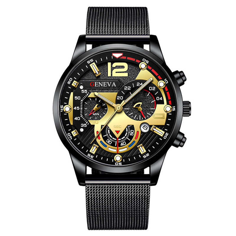 Fashion Men's Quartz Watch Ste - Mesh Stainless Strap recension och pris