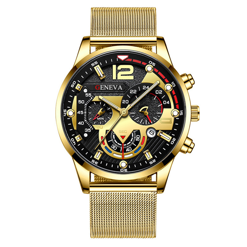 Fashion Men's Quartz Watch Ste - Mesh Stainless Strap recension och pris