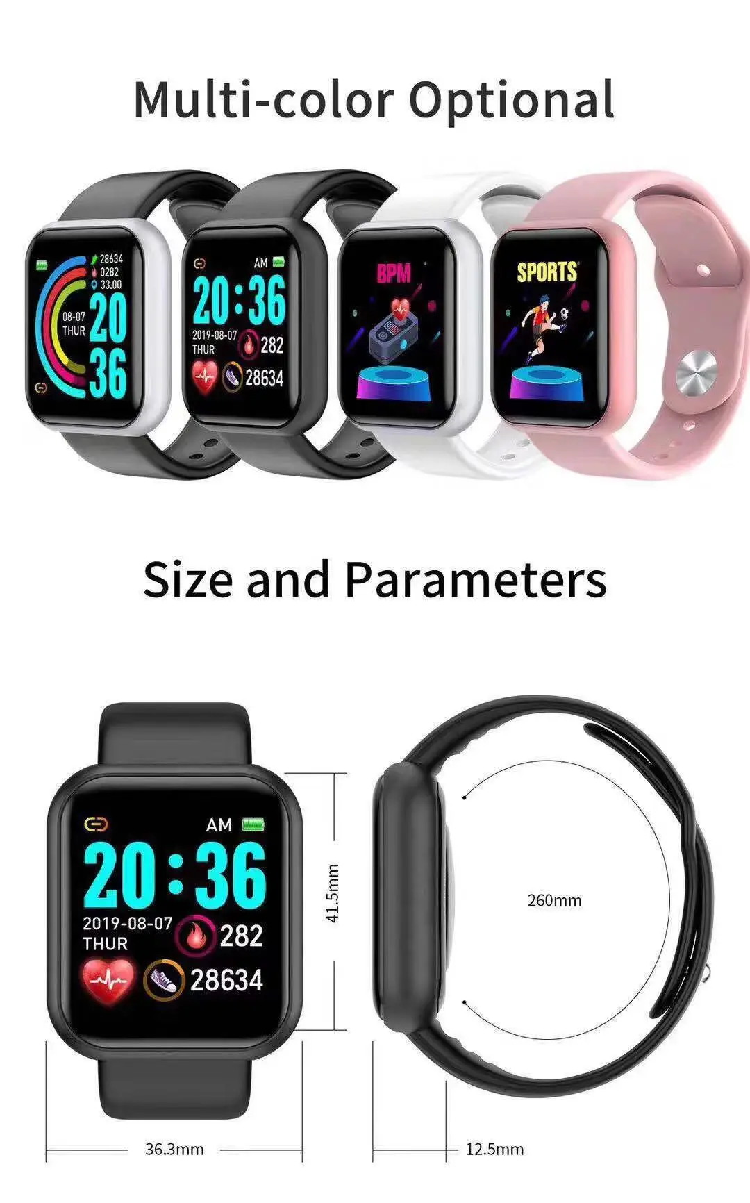 D20 Pro Smart Watch Men Y68 Sm - Watch Smart Y68 recension och pris