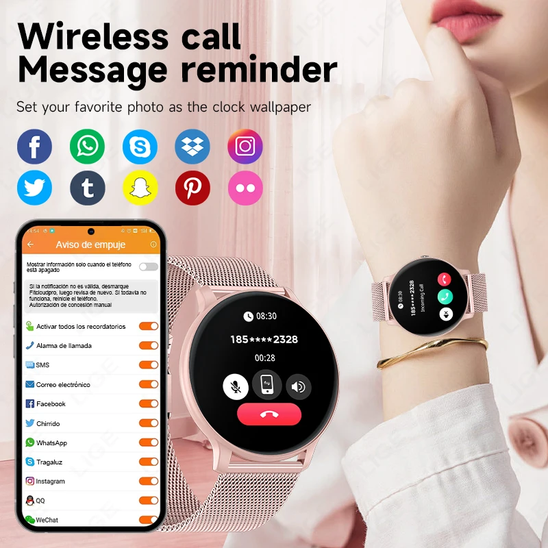 LIGE Bluetooth Call Smart Watc - Watches Ladies Smartwatch recension och pris