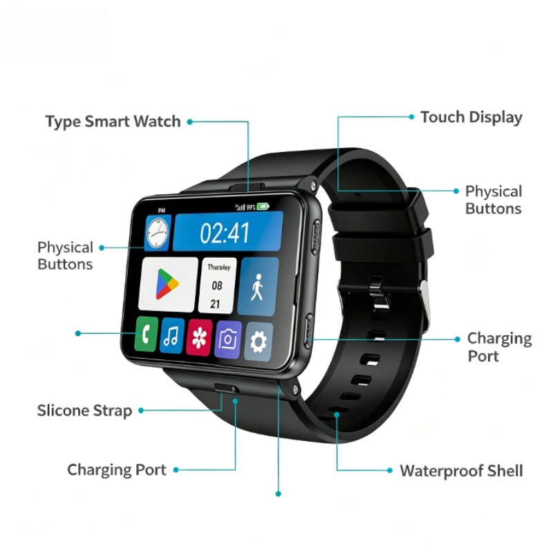 S999 Plus Smart Watch, 4G Andr - Heart Rate Gps Watch recension och pris