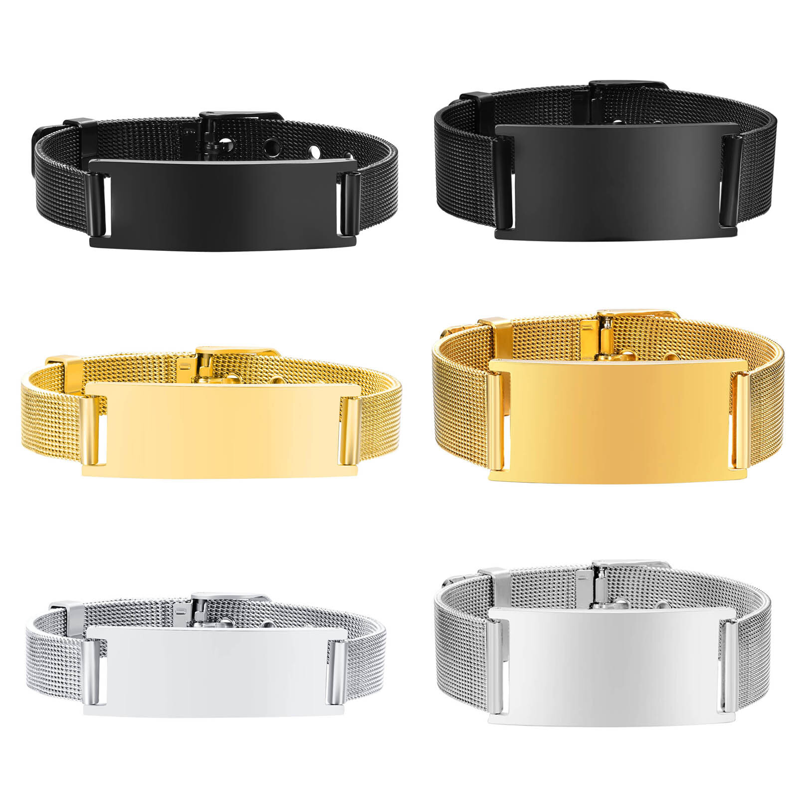 Personalized Photo Bracelet, S - Mesh Stainless Strap recension och pris