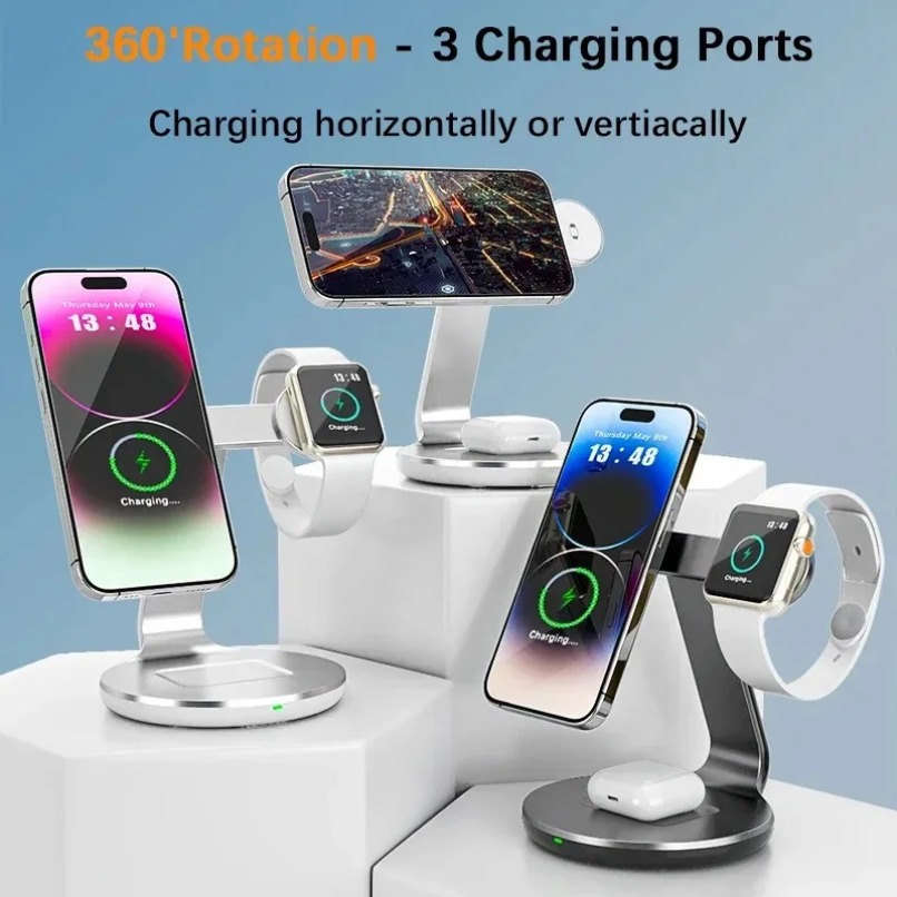 3 in 1 Wireless Charger Stand  - Smartwatch Watches For Iphone recension och pris