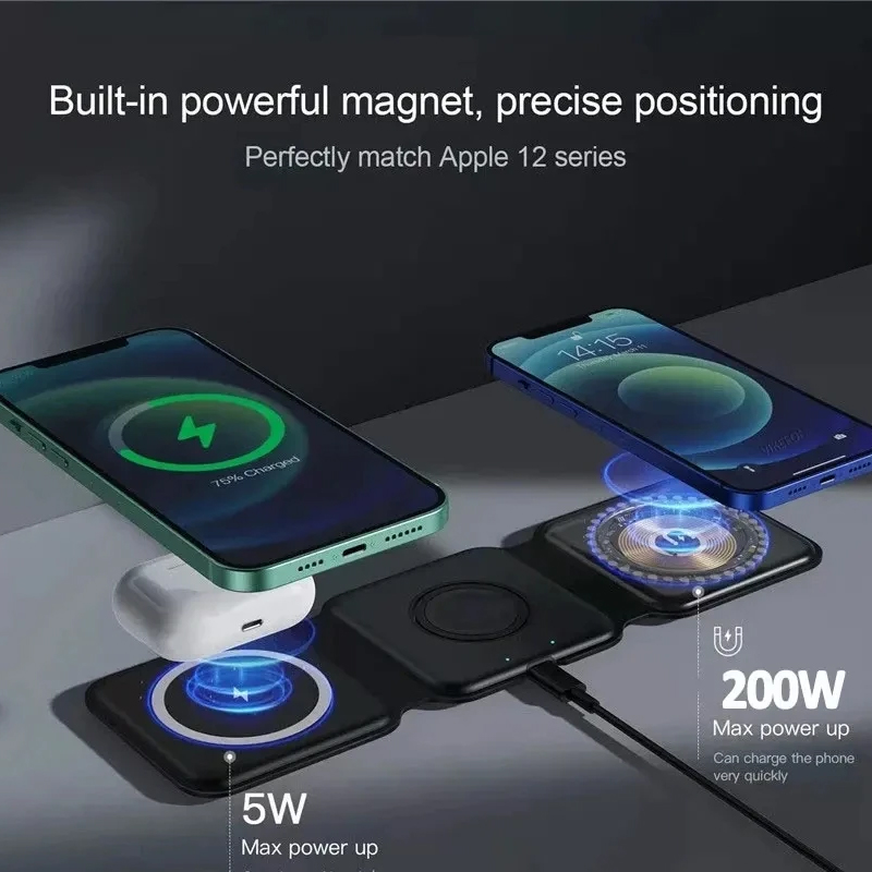 3 In 1 Magnetic Portable Wirel - Smartwatch Watches For Iphone recension och pris