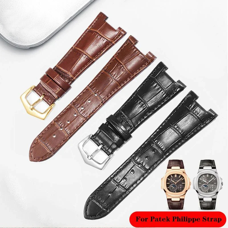Genuine Leather Watch Strap Fo - Patek Philippe Watch Nautilus recension och pris