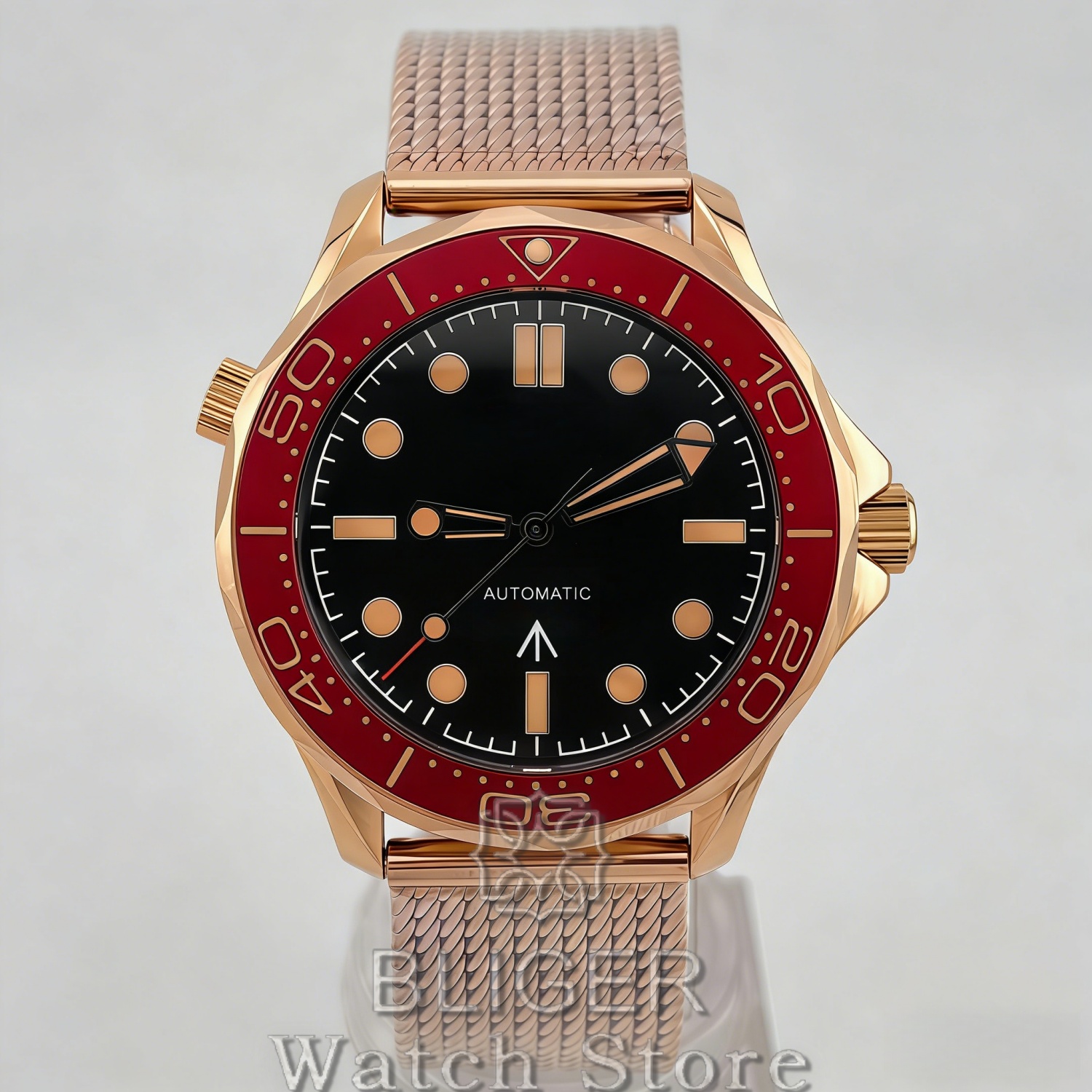 BLIGER Vintage Bronze Rose Gol - Mesh Stainless Strap recension och pris