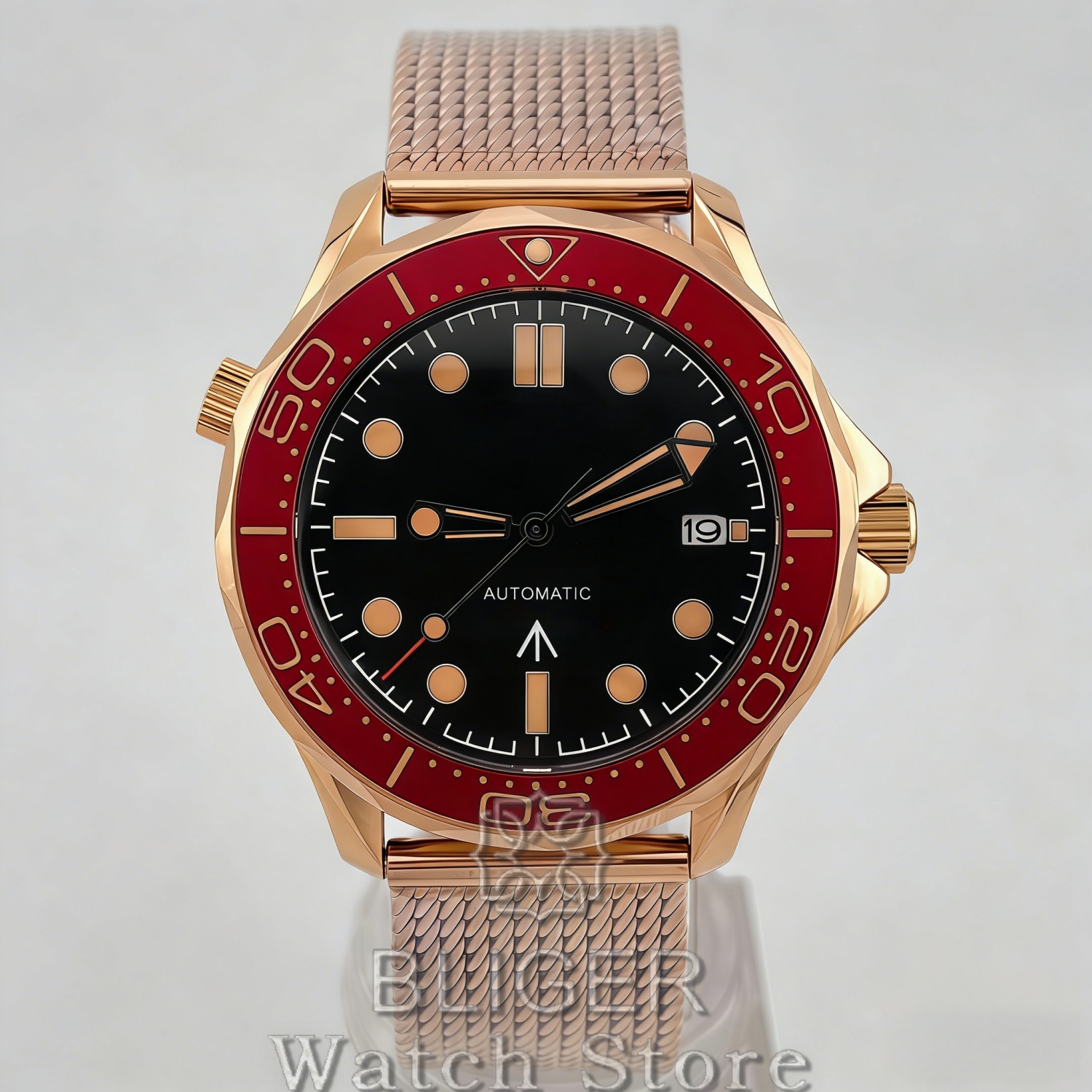 BLIGER Vintage Bronze Rose Gol - Mesh Stainless Strap recension och pris