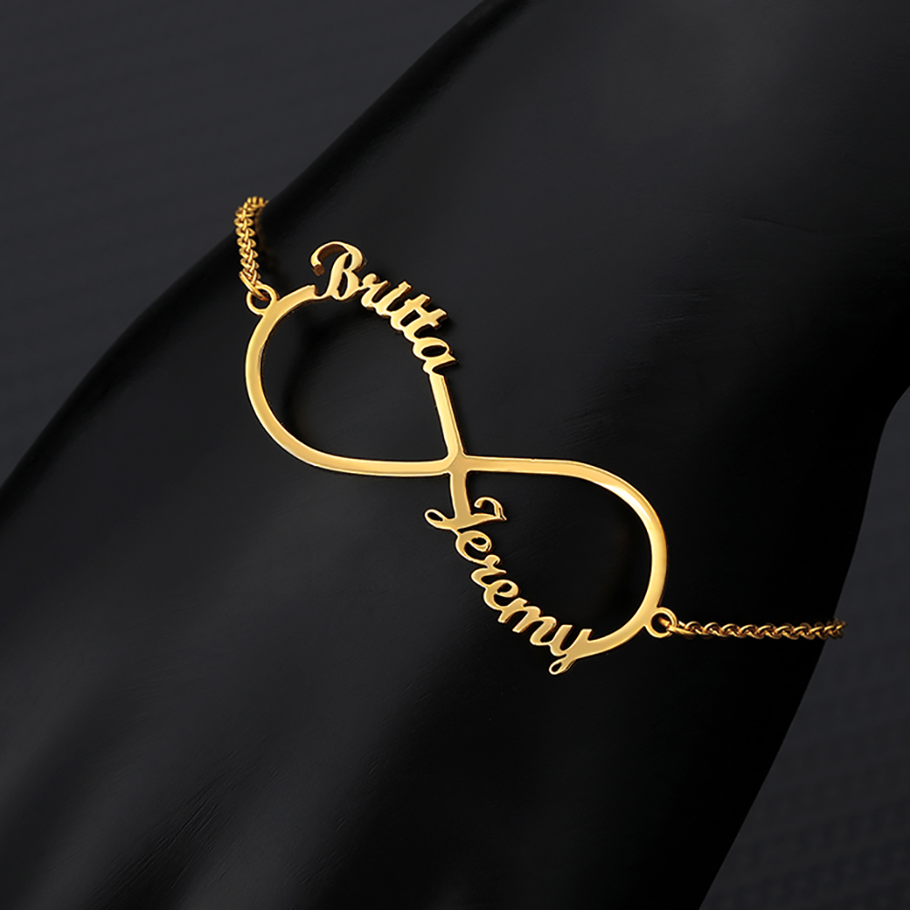 Custom Two Hearts Names Infini - Bracelet Link Remover recension och pris