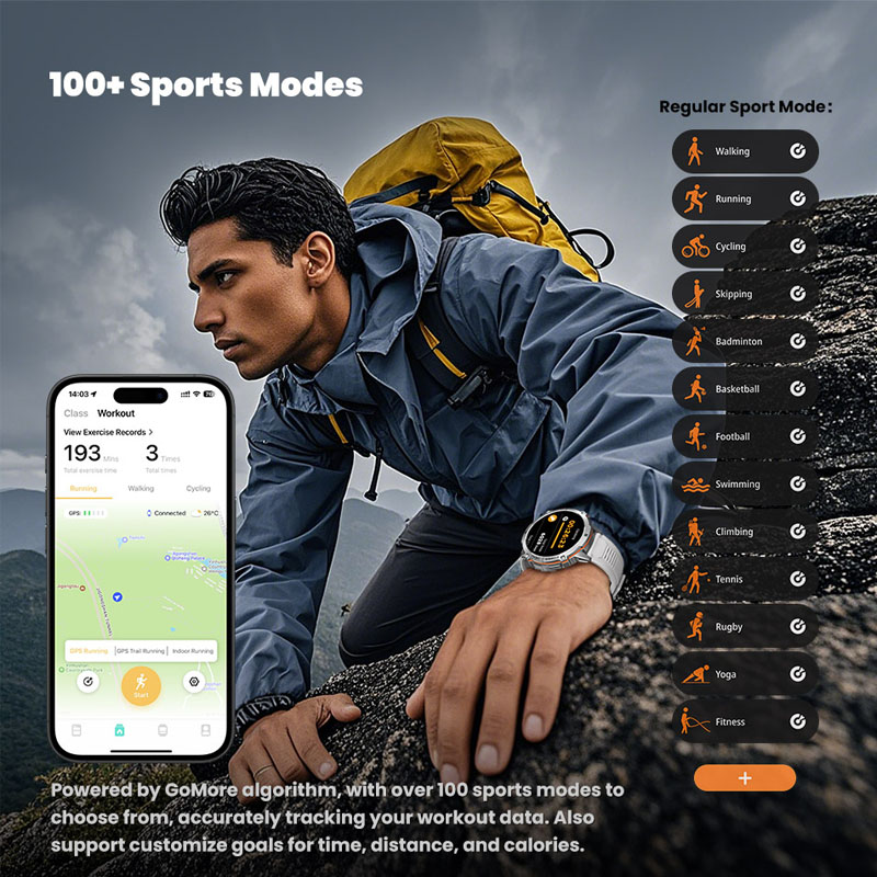2026 New Military TANK X3 Smar - Heart Rate Gps Watch recension och pris
