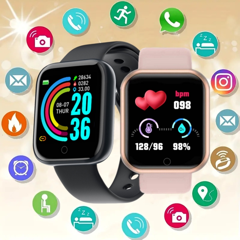 Men Watch Electronic Fitness B - Watch Smart Y68 recension och pris