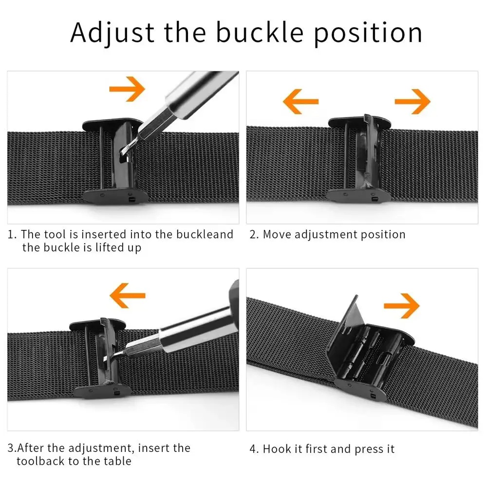 Metal Bands for Fitbit Versa 4 - Mesh Stainless Strap recension och pris