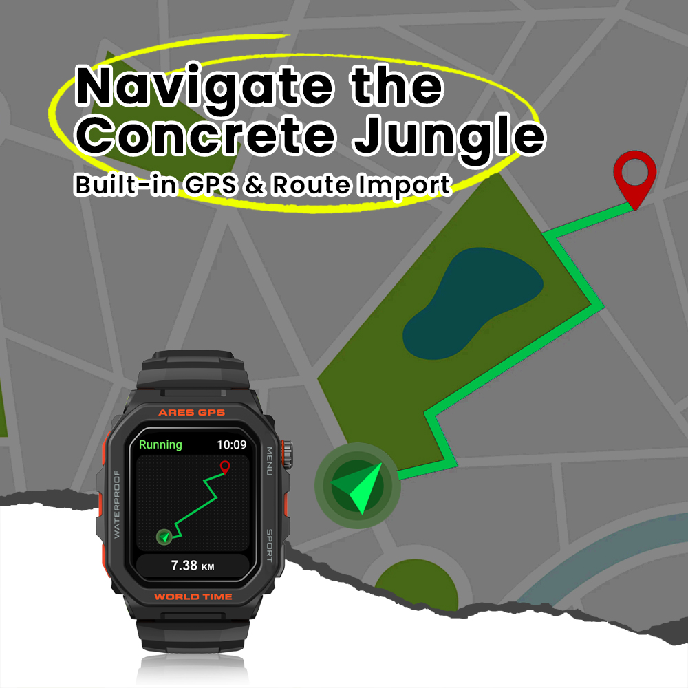 New Zeblaze Ares GPS Smart Wat - Heart Rate Gps Watch recension och pris