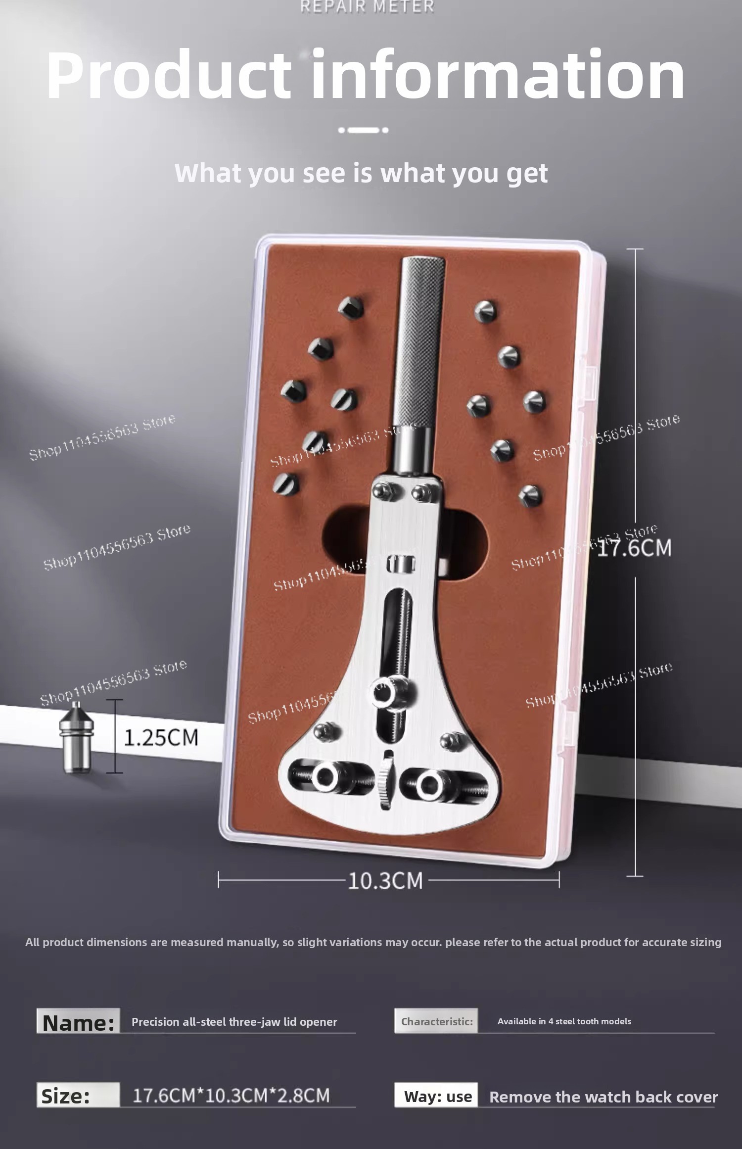 High Precision Full Steel Univ - Case Back Opener recension och pris