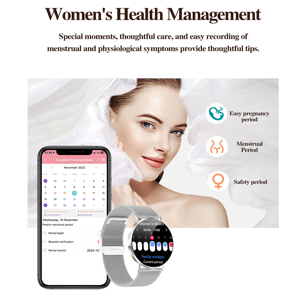 KM88 Women Smartwatch Fashion  - Watches Ladies Smartwatch recension och pris
