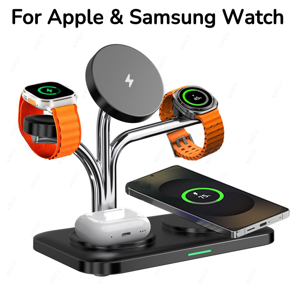 5 IN 1 Magnetic Wireless Charg - Smartwatch Watches For Iphone recension och pris