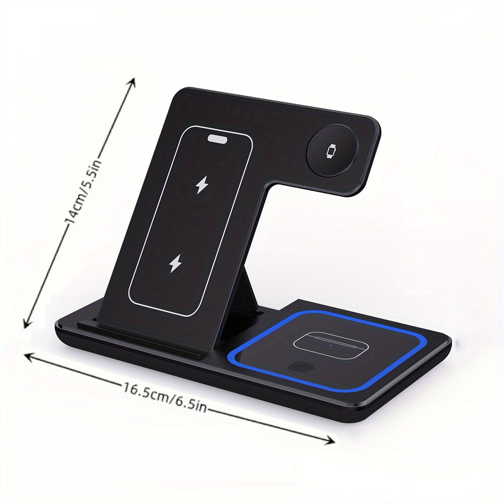 3-In-1 Foldable Wireless Charg - Smartwatch Watches For Iphone recension och pris