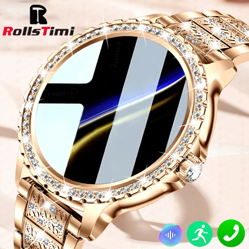 Fashion Luxury Gold Women Smar - Watches Ladies Smartwatch recension och pris