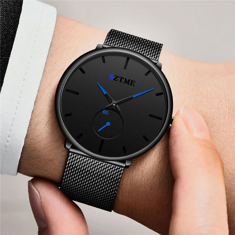Fashionable British ultra-thin - Mesh Stainless Strap recension och pris