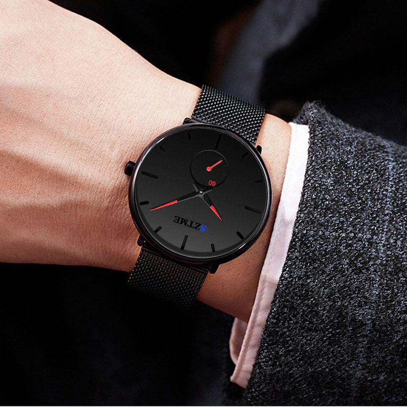 Fashionable British ultra-thin - Mesh Stainless Strap recension och pris