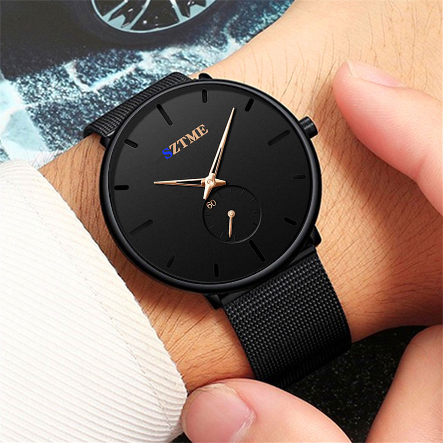 Fashionable British ultra-thin - Mesh Stainless Strap recension och pris